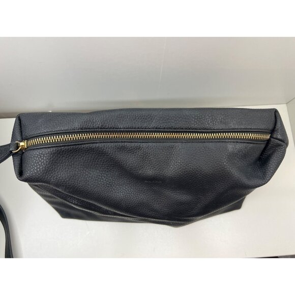 Aldo 2-Piece Black Leather Tote & Pouch Set With Gold Chain Strap - Picture 13 of 13